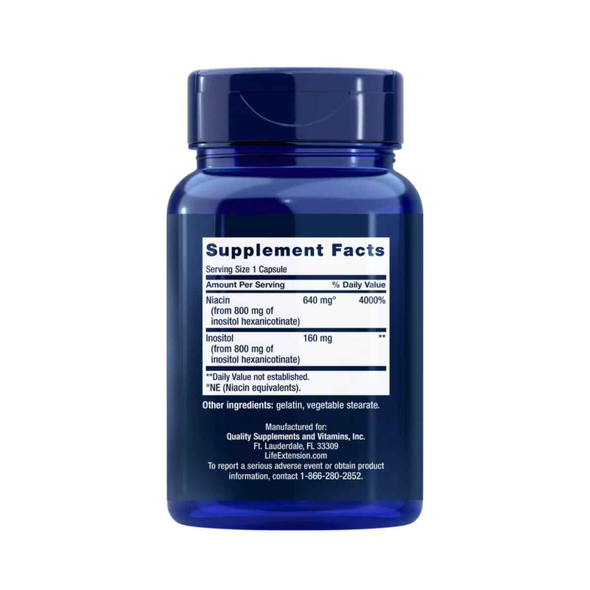 No flush Niacin - 100 capsules