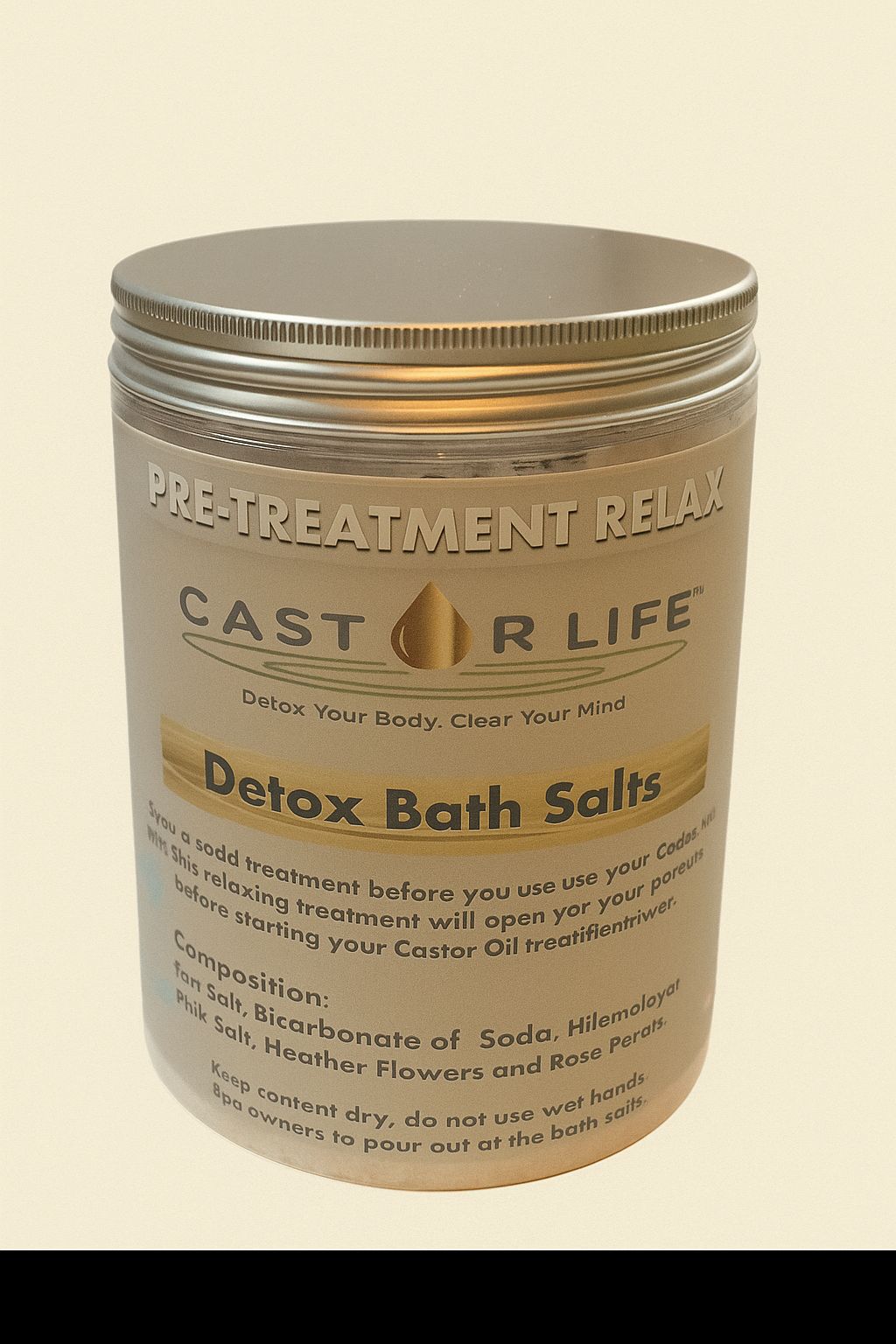 CastorLife - Minerals Detox bath Salts - 0.6 Kg