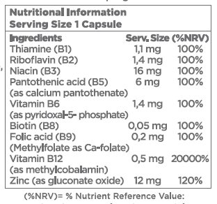 VitalOrganico Liposomal B-Complex - 30 capsules