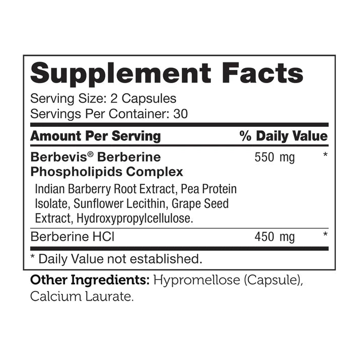 Zahler Berberine 450mg - 60 capsules