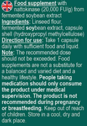 Nattokinase 100mg /2000 FU's - 180 capsules