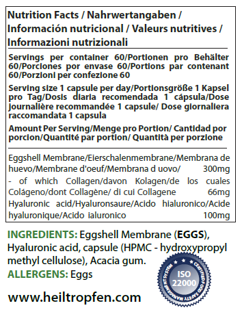 Vegetarian collagen - 60 vegetable capsules