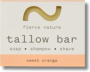 Organic Tallow soap and shave bar - 80gr