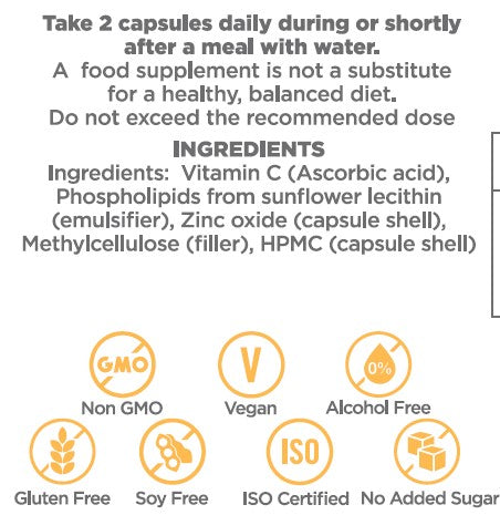 VitalOrganico Liposomal Vitamin C - 60 capsules