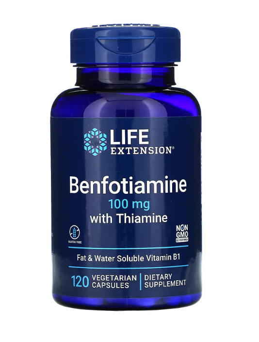 B1 Benfotiamine 100mg - 120 capsules  / 250mg -120 capsules