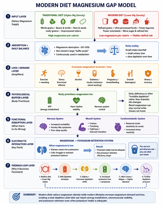 Magnesim deficiency statistics - an often forgotten deficiency