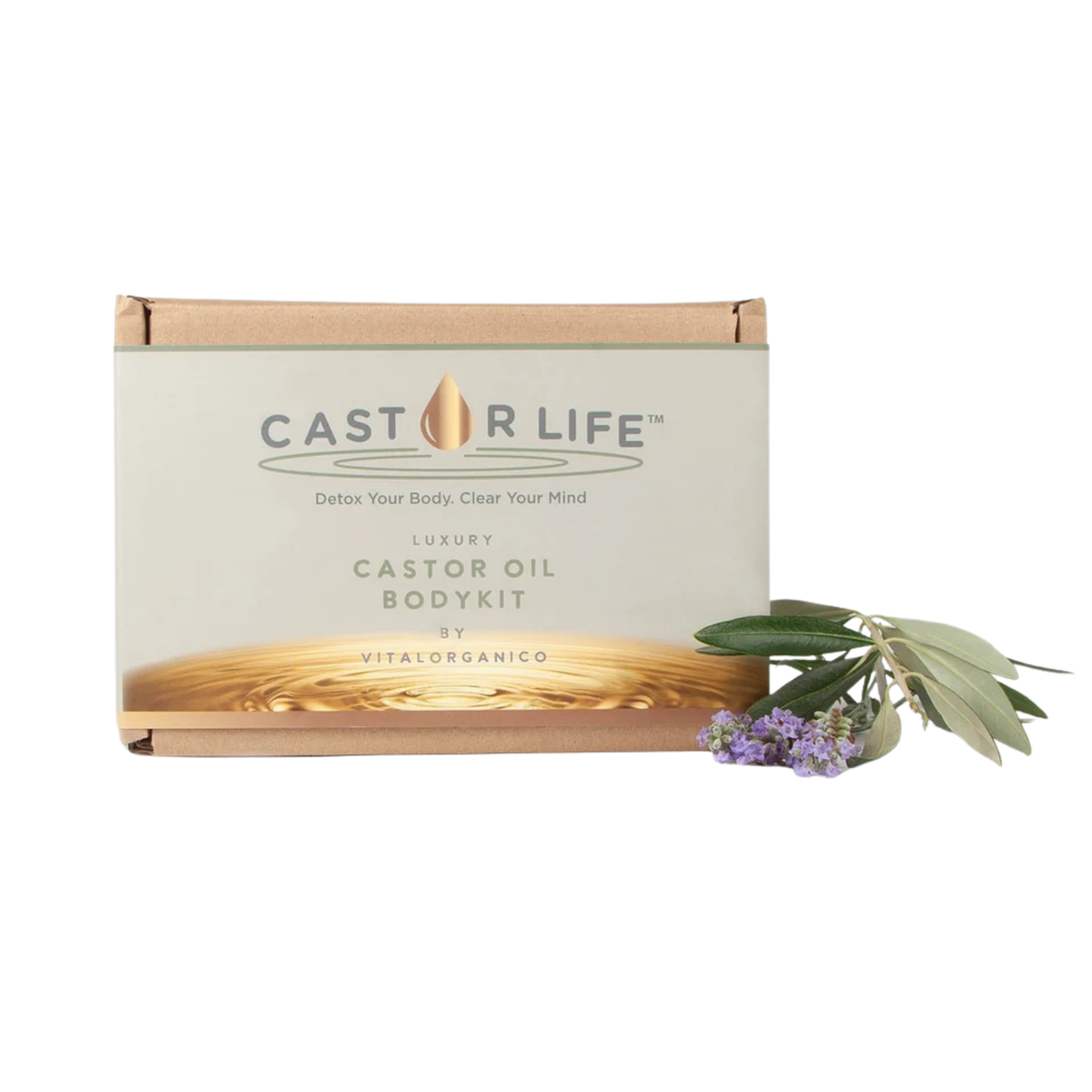 CastorLife Organic BodyKit  with Neck Wrap and Extra Attachable Flannel BUNDLE