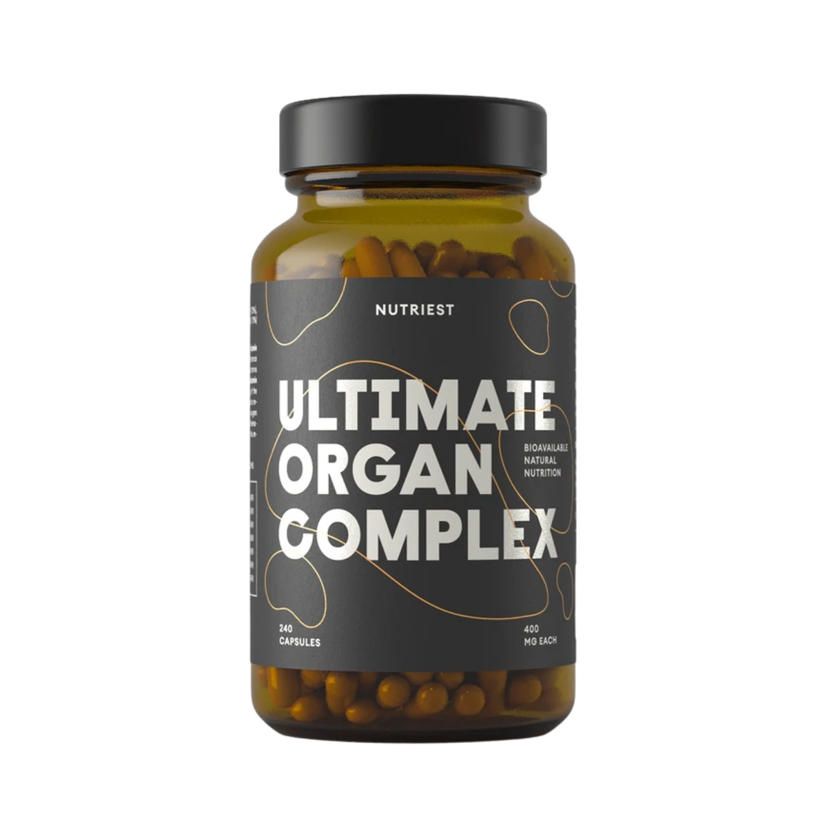 Grass-Fed Desiccated Beef Ultimate Organ Complex (Liver, Kidney, Heart, Spleen, Thymus) -  240 capsules