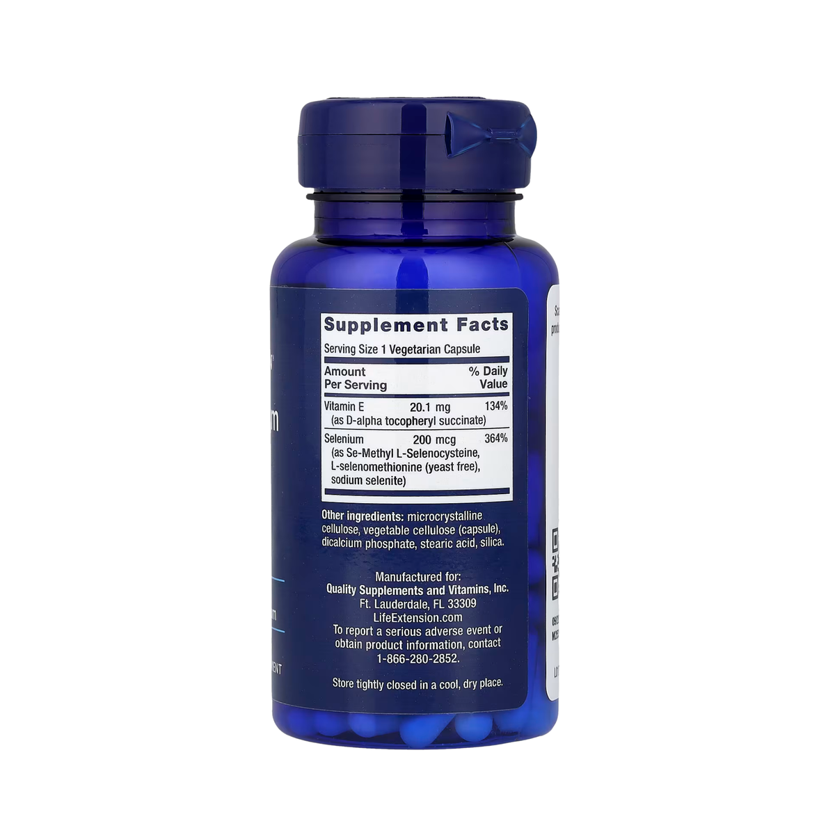 Selenium complex 200 mcg and vitamin E - 100 capsules
