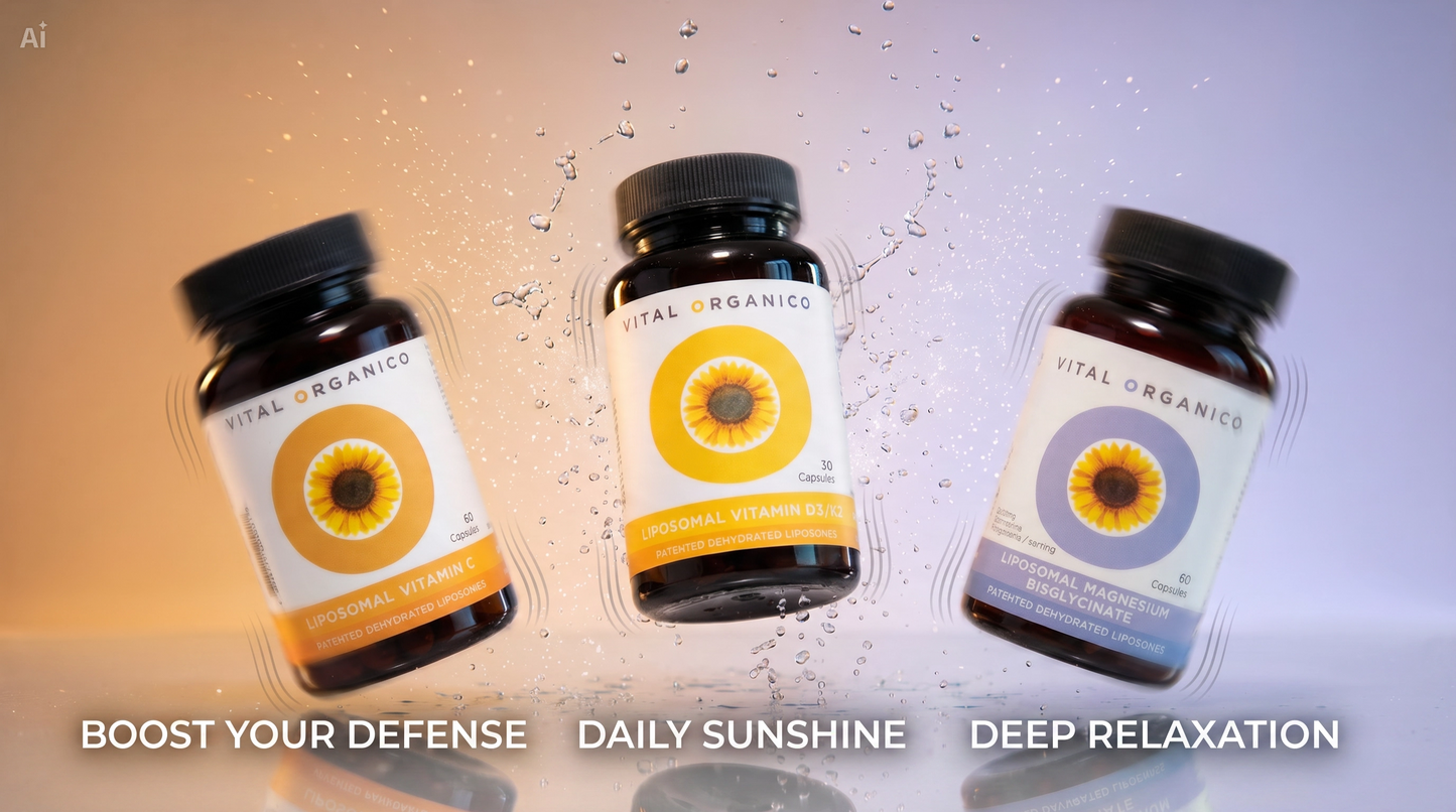 Essential combo liposomals - vitamin C , Vitamin D, Magnesium and free shipping in Ireland