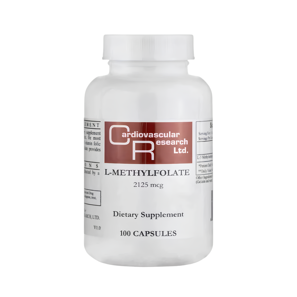 L-Methylfolate  1000mcg - 100 capsules