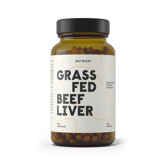 Grass-Fed Desiccated Beef Liver  - 240 capsules / 135 gr powder pack