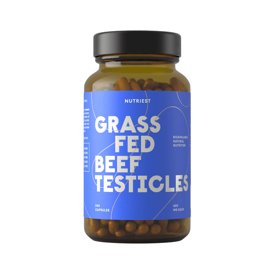 Grass-Fed Desiccated Beef Testicles 400mg - 240 capsules