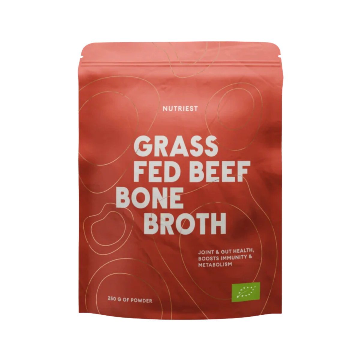 Grass fed Beef Organic bone broth 250gr powder