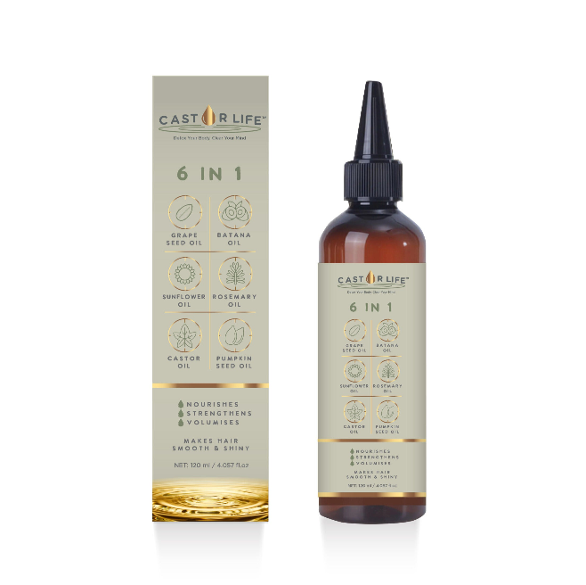 CastorLife 6 IN 1 Hair Oil - 120ml
