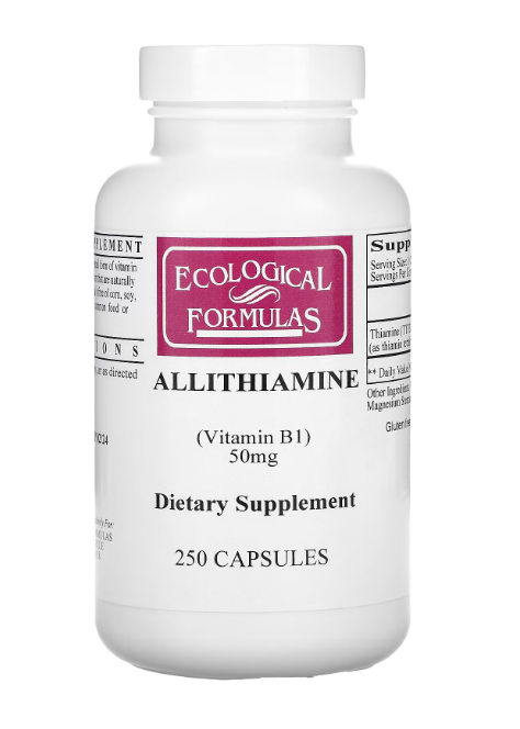 Allithiamine vitamin B1 50mg - 250 capsules