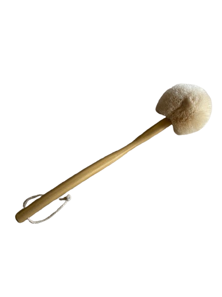 Dry back body brush for lympathic massage - 40 cm long