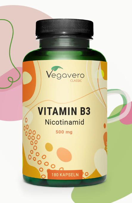 B3  Niacinamide 500mg - 180 Veg. capsules