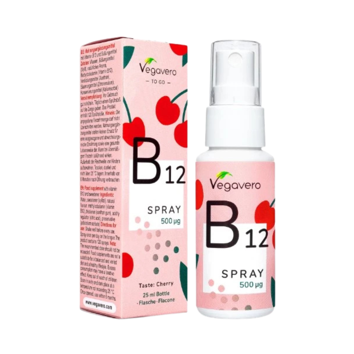 Vitamin B12 adult spray 500mcg - 25ml