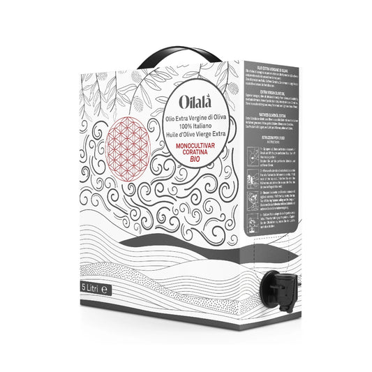 Organic or Extra Virgin Olive Oil , monovariety - 3 Liters bag in a box