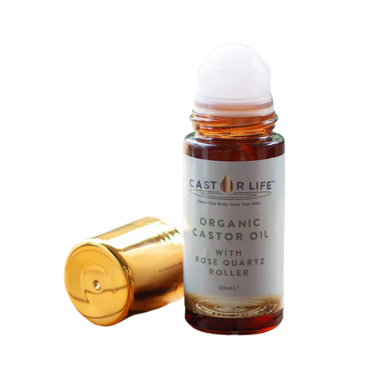 CastorLife Refillable Rose Quartz Roller - 50ml