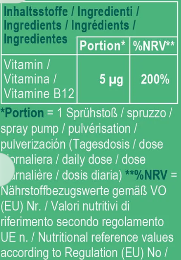 Vitamin B12 spray juniors- 25ml