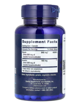 No flush Niacin - 100 capsules