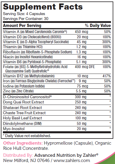 Zahler Female Totality -  120 capsules