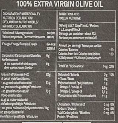 Organic or Extra Virgin Olive Oil , monovariety - 3 Liters bag in a box