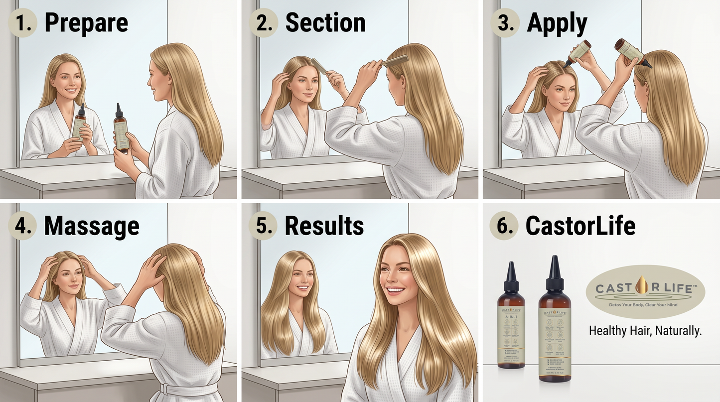 CastorLife 6 IN 1 Hair Oil - 120ml