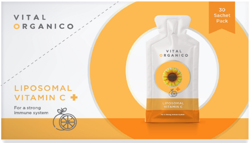 VitalOrganico Liposomal vitamin C - 30 sachets box