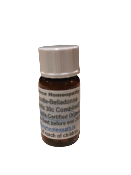 ABC-Aconite 30c Belladonna 30c Chamomilla 30c combined - 120 homeopathic pills