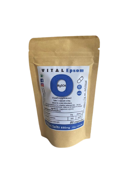 Vital Epsom  - Epsom salts 80 capsules / crystals 150gr 250gr