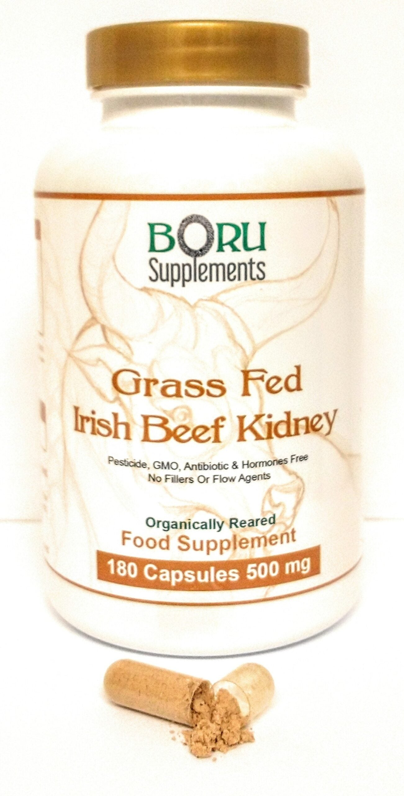 Grass fed Beef kidneys 500mg - 180 capsules