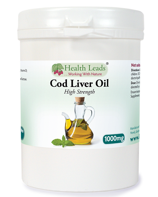 Cod Liver Oil 1000mg ( high strength)  - 120 capsules