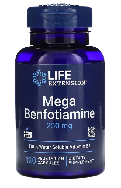 B-1 Benfotiamina Con Tiamina, 100 Mg, 120 Cáp Vege De Life Extensio B 1 Benfotiamina Con Tiamina 100 Mg 120 Capsulas Vegetales B - Foto 2